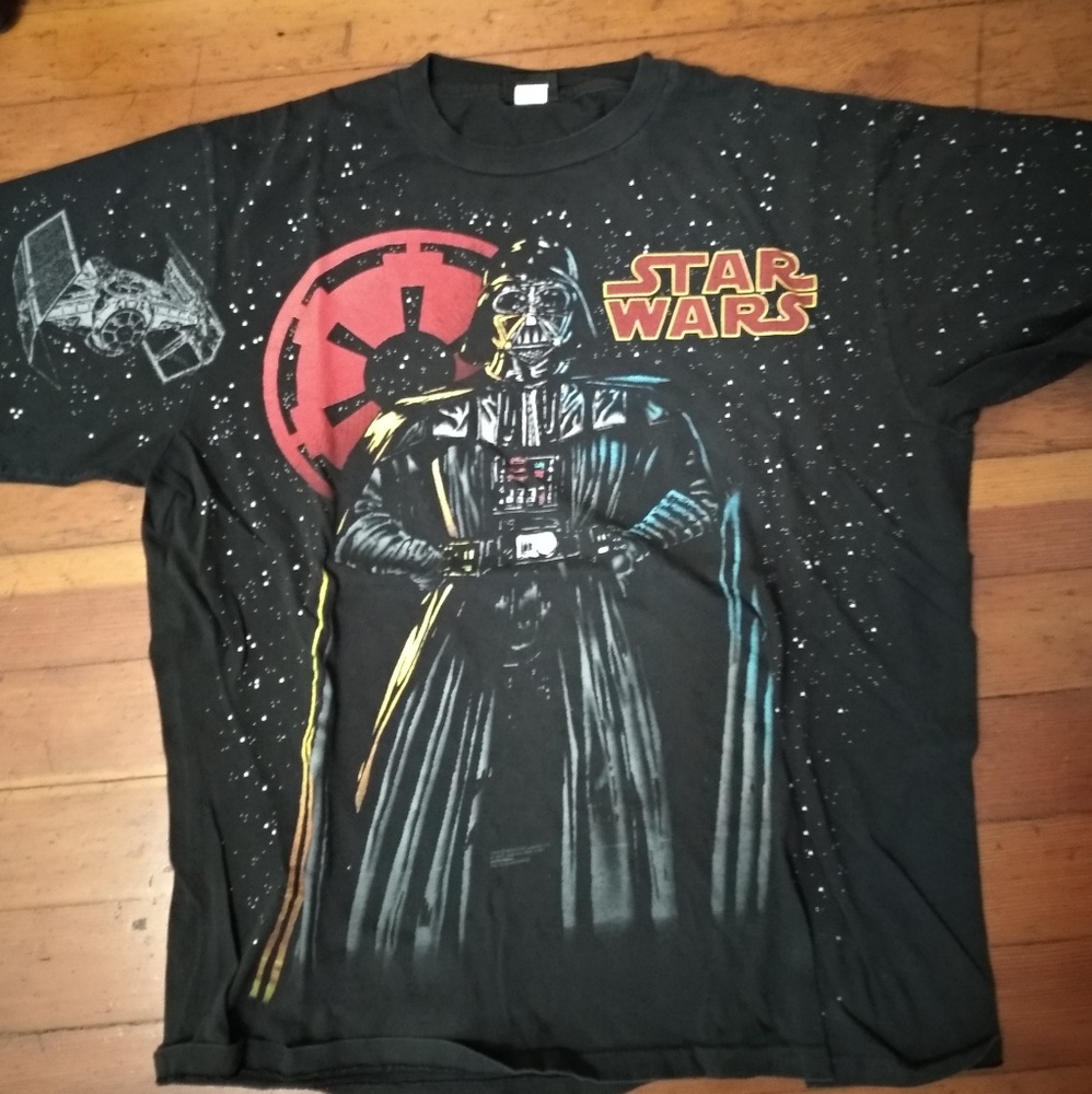 True VINTAGE Darth Vader Star Wars shirt xl